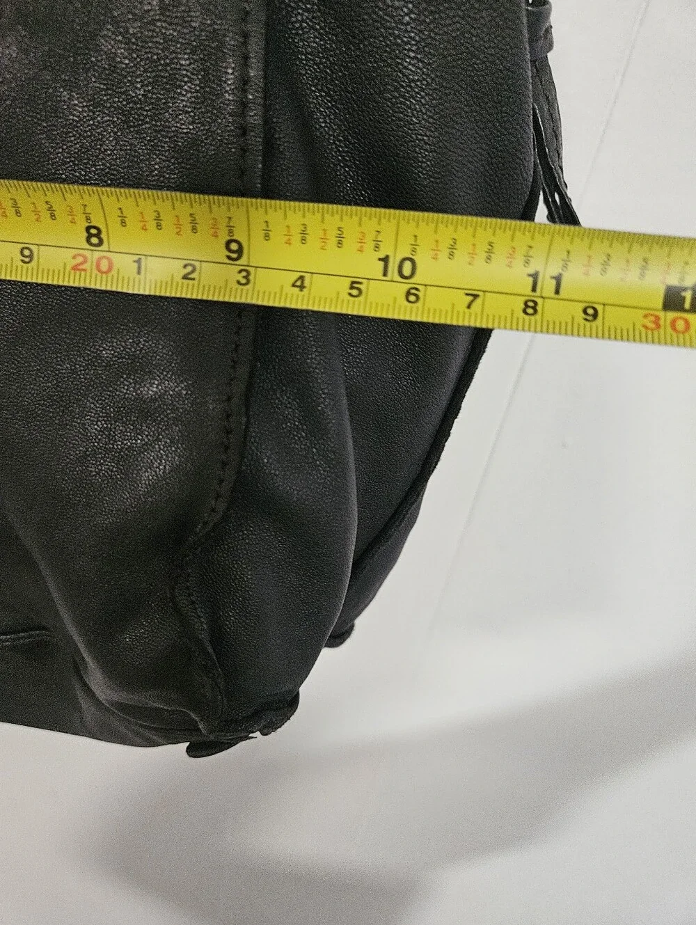 Olivia Harris slouchy black leather hobo bag
